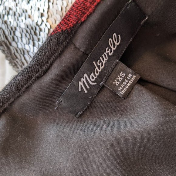 Madewell Black and Red Buffalo Plaid Dress Size XXS - Picture 3 of 11